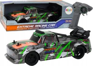 LeanToys Autko Zdalnie Sterowane RC 1:16 Gumowe Koła Drift Siwo-Zielone 1