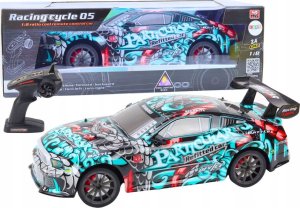 LeanToys Duże Auto Sportowe Zdalnie Sterowane RC 1:8 Światła Dźwięki Graffiti 1