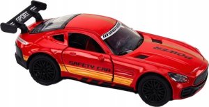 LeanToys Auto Sportowe Samochód 1:32 Figurka Czerwona Spojler Metal 2
