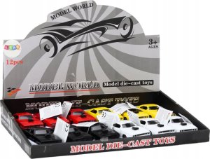 LeanToys Autko Z Napędem 1:32 Światła Dźwięki Metalowe Biały Czerwony Czarny Żółty 3