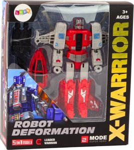 LeanToys Robot-Helikopter 2w1 Transformacja X-Warrior Czerwony 3