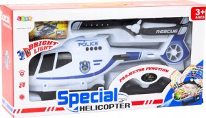 LeanToys Helikopter Policyjny Śmigłowiec Jeżdżący Światła Dźwięki 5