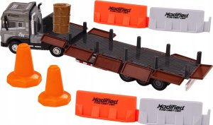 LeanToys Ciężarówka Z Przyczepą 1:24 TIR Auto Ciężarowe Akcesoria Dźwięki Światła 2