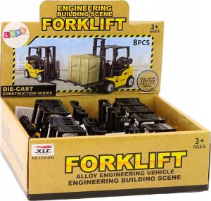 LeanToys Wózek Widłowy Napęd Frykcyjny Metalowy Żółty 3