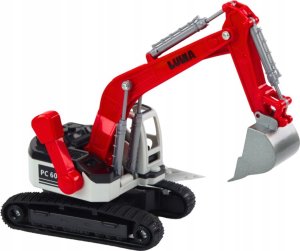 LeanToys Koparka Gąsienicowa Biało-Czerwona Metalowa Łyżka 2