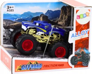 LeanToys Autko Pojazd Terenowy Duże Koła Gumowe Niebieski 4