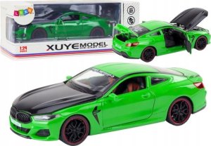 LeanToys Auto Sportowe Metalowe Napęd Frykcyjny Otwierane Elementy 1:24 Zielone 1