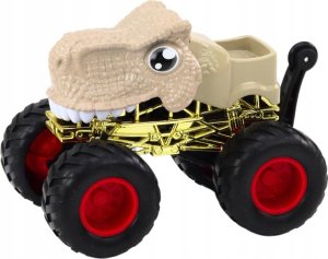 LeanToys Autko Terenowe Dinozaur Duże Koła Gumowe Beżowy 2