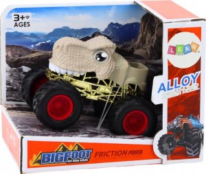 LeanToys Autko Terenowe Dinozaur Duże Koła Gumowe Beżowy 3