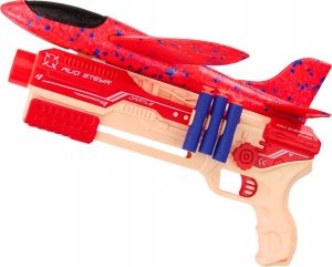 LeanToys Pistolet Na Strzałki Kulki Piankowe Wyrzutnia Samolotu Tarcza Zestaw 5w1 2