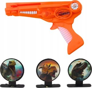 LeanToys Pistolet Wyrzutnia Samolotów 3 Samoloty 3 Tarcze Pomarańczowy 3