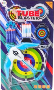 LeanToys Łuk Strzelecki Z Tarczą Miękkie Strzałki 8 sztuk Biało-Niebieski 4