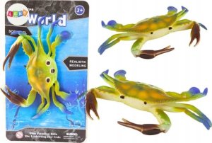 Figurka LeanToys Figurka Gumowy Krab Zielony Sea World 1