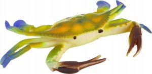 Figurka LeanToys Figurka Gumowy Krab Zielony Sea World 3