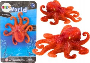 Figurka LeanToys Figurka Gumowa Ośmiornica Pomarańczowa Sea World 1