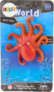 Figurka LeanToys Figurka Gumowa Ośmiornica Pomarańczowa Sea World 4