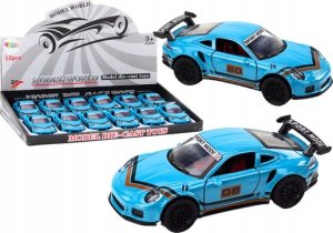 LeanToys Auto Sportowe Samochód 1:32 Figurka Niebieska Spojler Metal 1