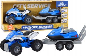 LeanToys Quad z Przyczepą do przewozu Łodzi oraz Skuterem Wodnym 1