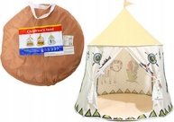 LeanToys Namiot Indiański Tipi Dla Dzieci Beżowy 125 Cm 1