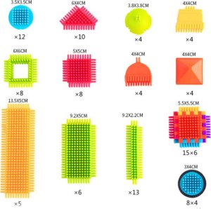 LeanToys Zestaw Klocków W Pudełku 200 Elementów Wielokolorowe 3