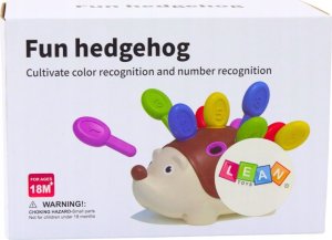 LeanToys Jeżyk Sensoryczny Dla Niemowląt Patyczki Numerki Kolorowe 4