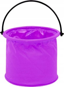LeanToys Wiaderko Składane Wielofunkcyjne PCV Do Wody Fioletowe 2