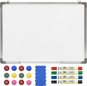 ExtraLink TABLICA MAGNETYCZNA BIAŁA SUCHOŚCIERALNA 120X90CM + AKCESORIA 1