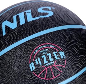 Nils Extreme NPK271 PIŁKA DO KOSZYKÓWKI  CZARNA BUZZER 7 NILS 4