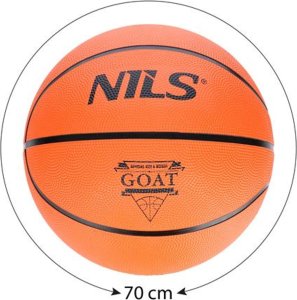 Nils Extreme NPK252 PIŁKA DO KOSZYKÓWKI POMARAŃCZOWA GOAT 5 NILS 3