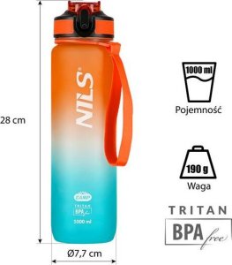 Nils Extreme NCD68 BUTELKA POMARAŃCZOWO-NIEBIESKA TRITANOWA NILS CAMP 6