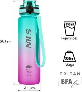 Nils Extreme NCD04 BUTELKA ZIELONO-RÓŻOWA TRITANOWA NILS CAMP 8