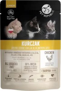 Pet Republic PET REPUBLIC KOT saszetka 100g JUNIOR     KURCZAK sos /24 1