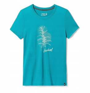 Smartwool W'S Sage Plant Graphic Short Sleeve Tee Slim Fit, L39, XS 2