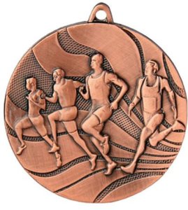 Victoria Sport Medal brązowy stalowy - Biegi z grawerowaniem laserem - RMI 1