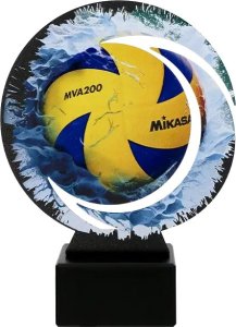 Victoria Sport Trofeum metalowe z marmurową podstawą - Siatkówka 1