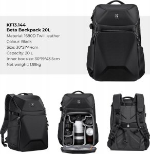 Plecak K&F Plecak fotograficzny 20L K&F Concept (KF13.144) czarny 4