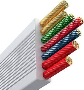 Kabel USB Baseus USB-A - USB-C + microUSB + Lightning 1.1 m Biały (P10368700211-02) 5