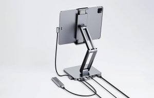 Stojak INVZI Stacja dokująca z podstawką pod Tablet/iPada, INVZI, MH03, MagHub, 3x USB-C, 2x USB-A 6