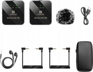 Mikrofon Puluz Bezprzewodowy mikrofon krawatowy PULUZ 2 TX + 1 RX 3