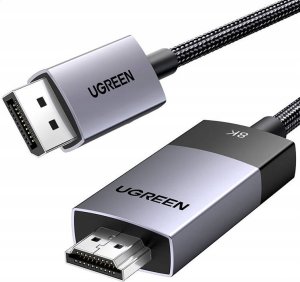 Kabel Ugreen Kabel DisplayPort do HDMI Ugreen DP115, 8k 60 Hz, 2m (czarny) 1