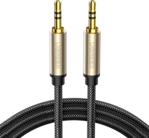 Kabel Ugreen Kabel AUX mini jack 3.5mm Ugreen AV125, pozłacany, 3m (szary) 1