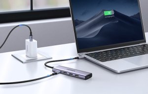 HUB USB Ugreen Hub USB-C Ugreen CM511, HDMI 4K 60Hz, 3x USB 3.0 5Gbps, PD 100W (srebrny) 2