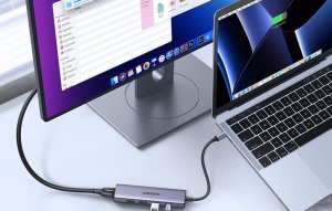 HUB USB Ugreen Hub USB-C Ugreen CM511, HDMI 4K 60Hz, 3x USB 3.0 5Gbps, PD 100W (srebrny) 4