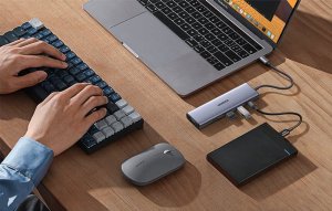 HUB USB Ugreen Hub USB-C CM498, 3x USB 3.0, HDMI 4k 30Hz, VGA, RJ45, SD/TF, PD 100W (szary) 7