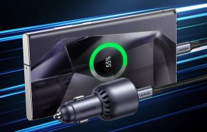 Ładowarka Ugreen Ładowarka samochodowa Ugreen EC701, USB + USB-C, 63W (czarna) 3