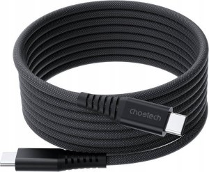 Kabel USB Choetech USB-C - USB-C 1.8 m Srebrny (XCC-1051) 1