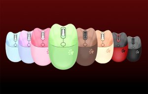 Mysz Mofii Bezprzewodowa mysz MOFII M3DM (czarno-czerwona) 5