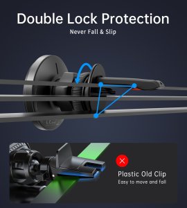 Choetech Magnetyczny uchwyt samochodowy Choetech T204-F, z ładowarką 15W (czarny) 13