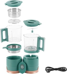 Robot kuchenny Babymoov Robot kuchenny Babymoov Nutribaby Glass 4w1 (zielony) 4