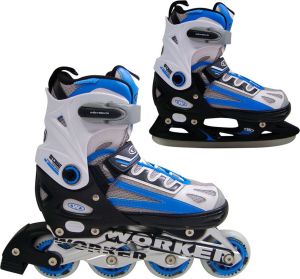 Rolki Worker Nolan z wymienną płozą regulowane niebieskie r. 29-32 2